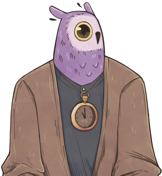when the past was owl-round #おちょいらすちょ