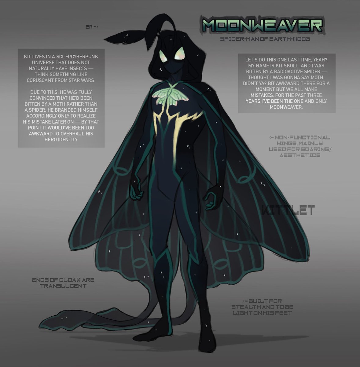 who invited mothman to the spider society ‼️‼️#spidersona #SpiderVerse