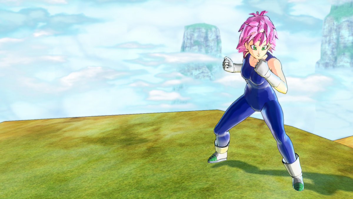 Got some new screenshots of my female Saiyan Rosa, with the Saiyan training suit outfit. 
#DBXV2 #DragonBallZ #DragonBallSuper #RosaTheSaiyan