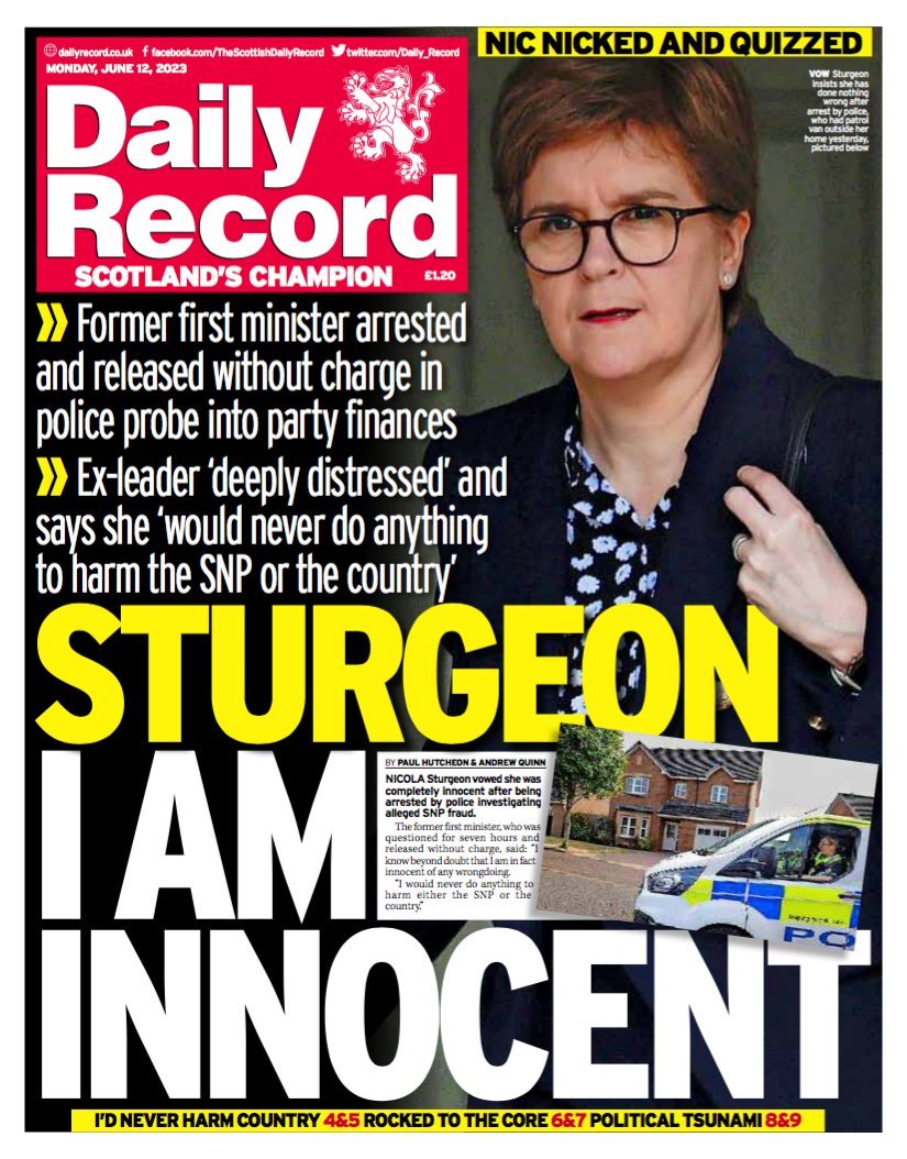 #ToriesOut339 #nicolasturgeon #IndyRef #ScottishIndependence #bbclaurak tories tory Police Scotland Nicola Sturgeon Arrested The SNP Scottish National Party
-
-
-
#ToryFascistDictatorship   #ToryCriminals

Boris Johnson    Michelle Mone
#ToriesCorruptToTheCore     #ToryCorruption