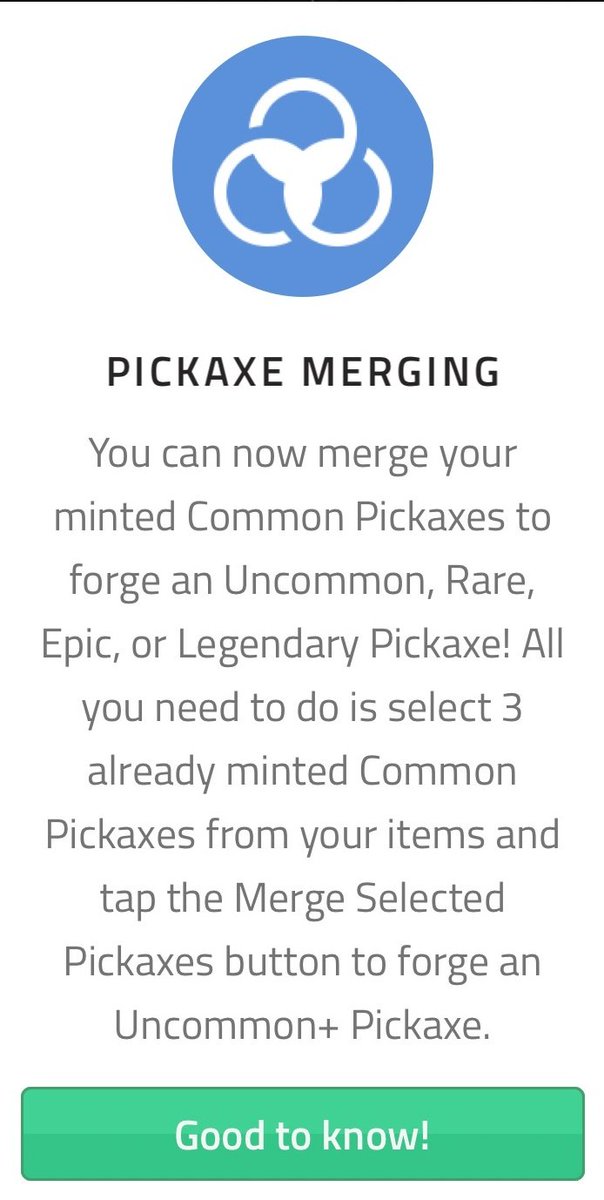 LewSales's tweet photo. iOS and The #CoinApp, Today We See the next step and It's Amazing, #CoinPickAxe Merging ..!!
Merge 3 axes for a better axe. https://t.co/1x0EYtHc42