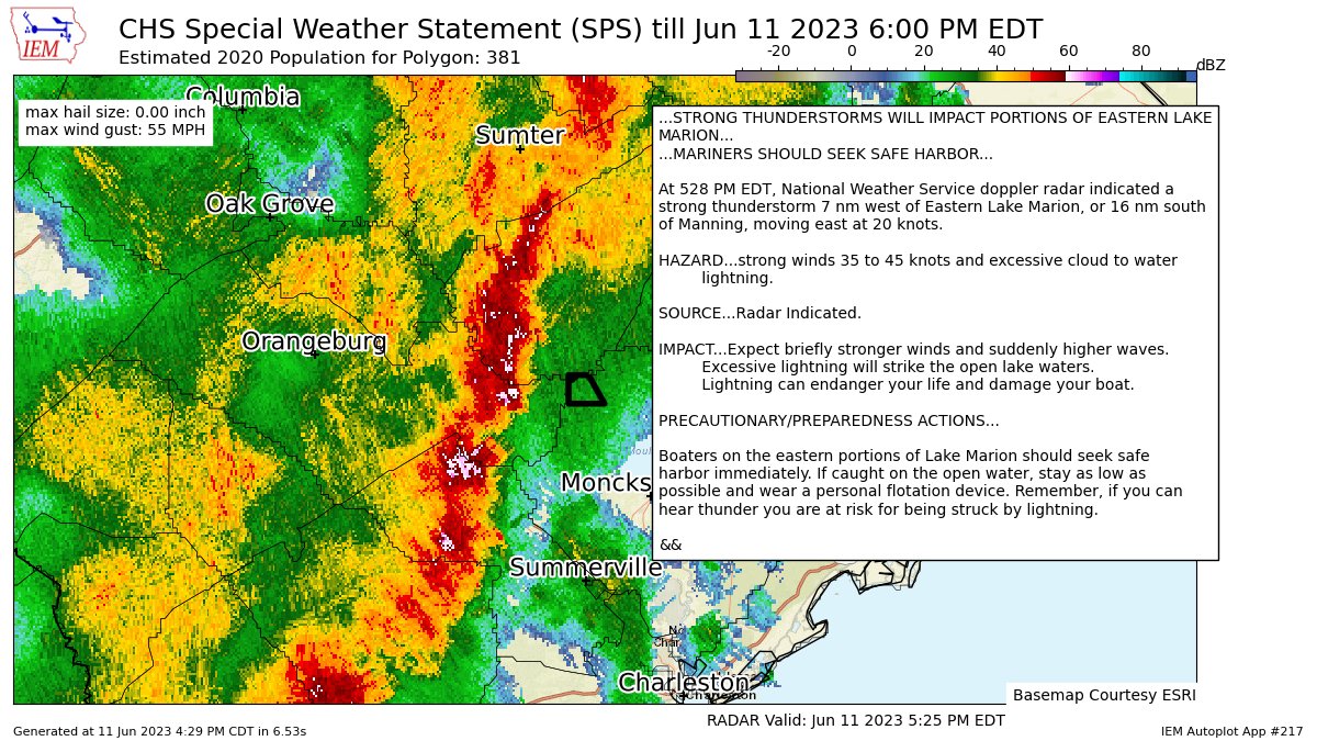 Charleston Weather chswxchswx.social on Twitter "STRONG