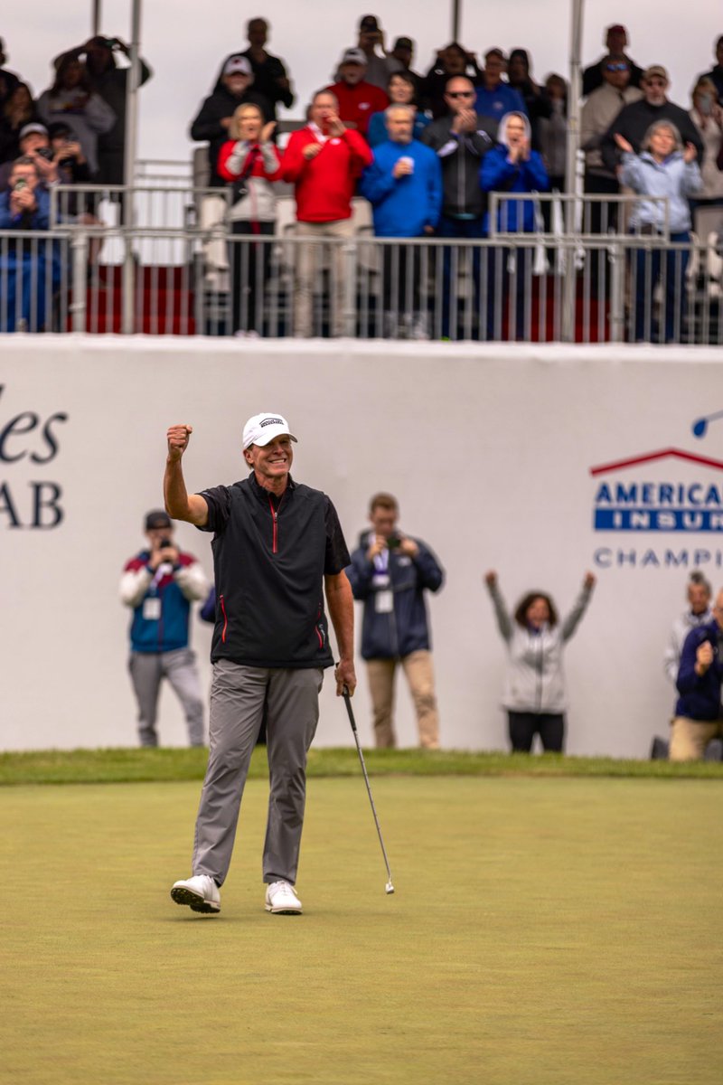 amfamchamp's tweet photo. A dream achieved. 🏆 

@SteveStricker wins the 2023 American Family Insurance Championship! #AmFamChamp https://t.co/2uFtlvmymy