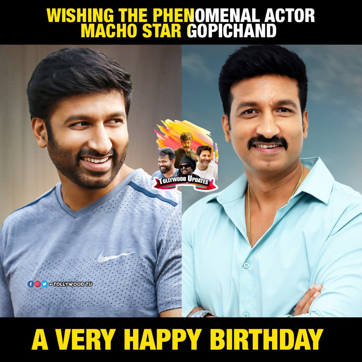 Birthday wishes to the highly talented actor #Gopichand 🎉🎉

#HBDGopichand #Gopichand31