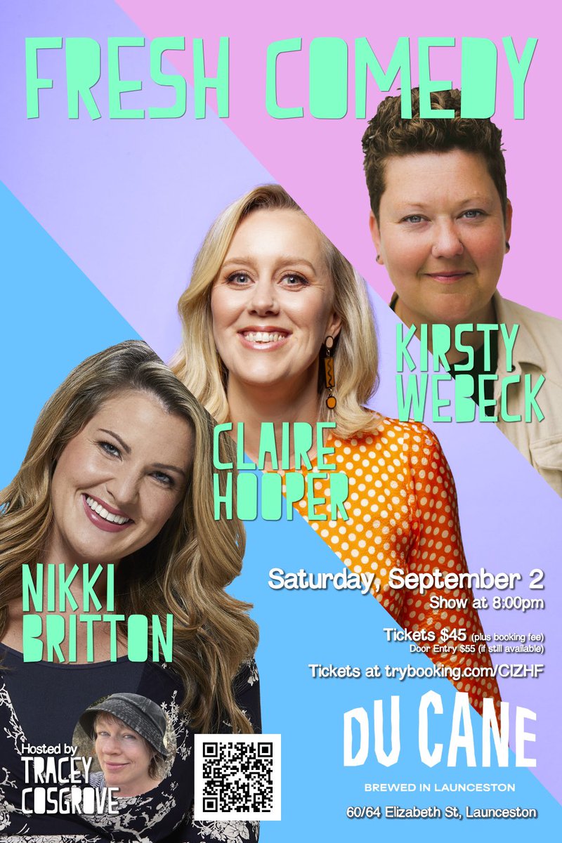 Announcing 3 big name headliners in one massive show at Du Cane Brewing &amp; Dining Hall. On sale NOW!