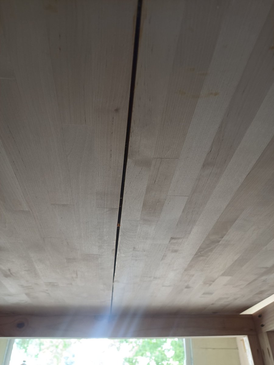 Every now and then someone will pay me to refurbish a piece another woodworker made. This one had a large bow and noticable seem in the middle before.