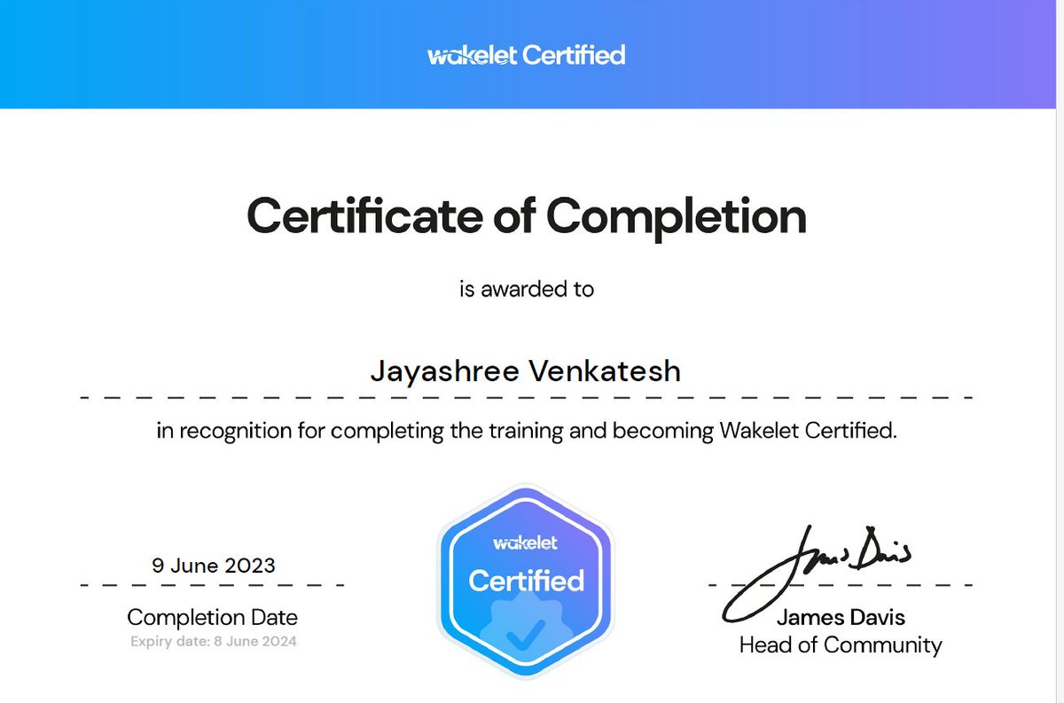 I am on Wakelet spree..... Happy and Proud to be Wakelet Certified..... <a href="/wakelet/">Wakelet 💙</a> #wakeletcommunityweek