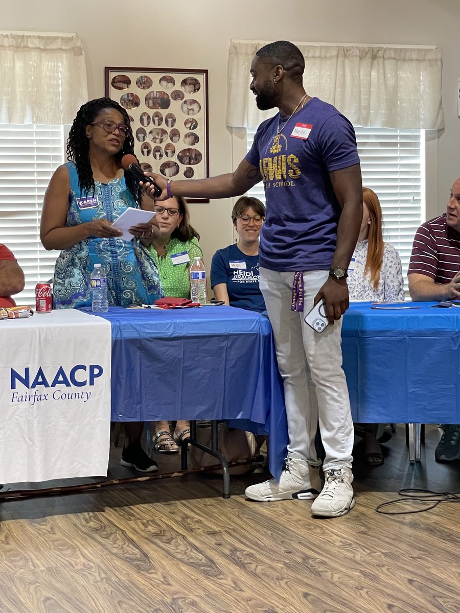 Keys_Gamarra's tweet photo. It was my pleasure to participate in the NAACP forum. As a lifelong member, from a family of lifelong members, it is my pleasure to continue the tradition of service to our community. #hd7 #virginia #reston #votejune20 https://t.co/Nc5OV0mvgK