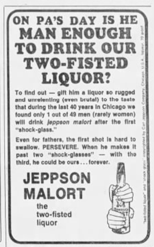 rumormill's tweet photo. Is you Dad man enough to drink Malort? #FathersDay2023 

(Chicago Tribune, May 26, 1978)
https://t.co/jpHDKASie1 https://t.co/PXaqSzIrIB