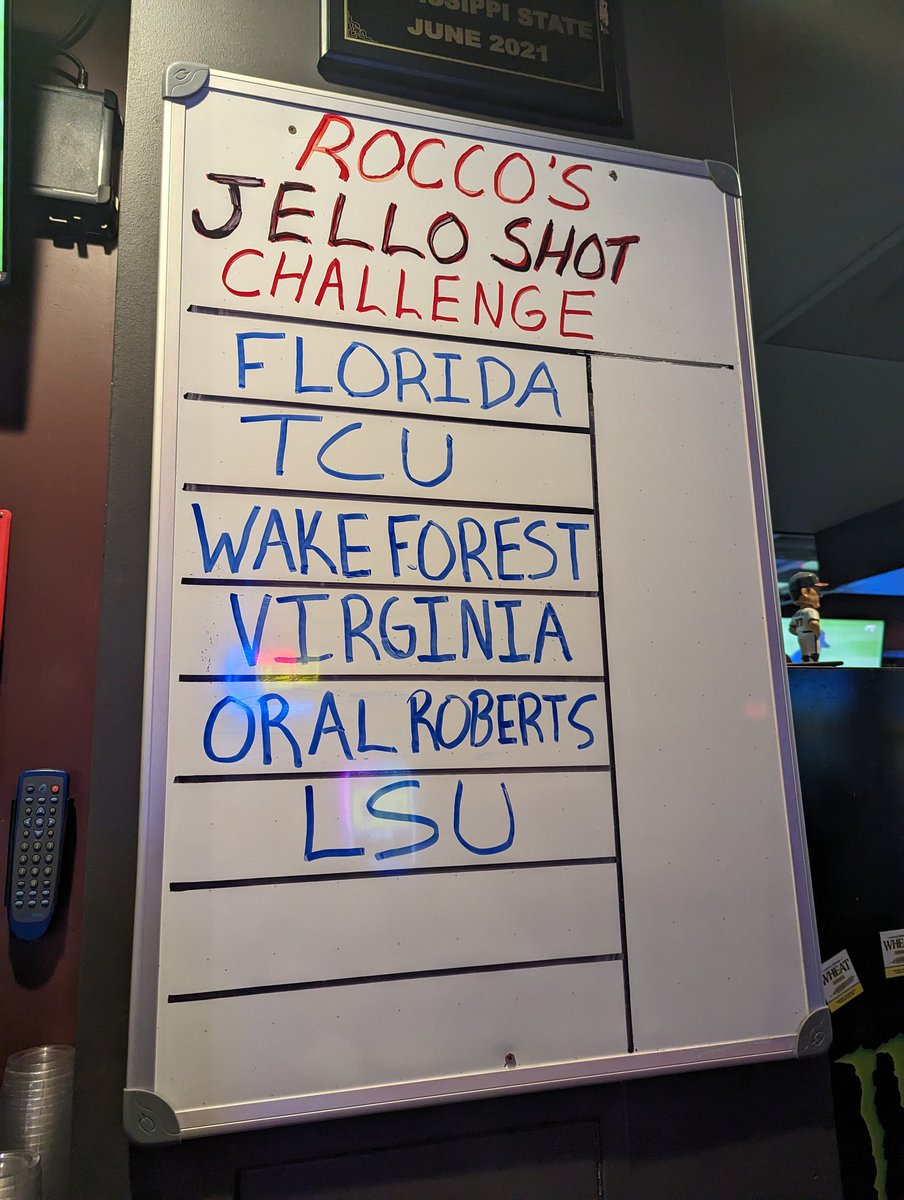 @LSUbaseball has entered the chat. Records are meant to be broken, we'll see if they can do it. #cws2023 #roccospizzaomaha #bringthebeads