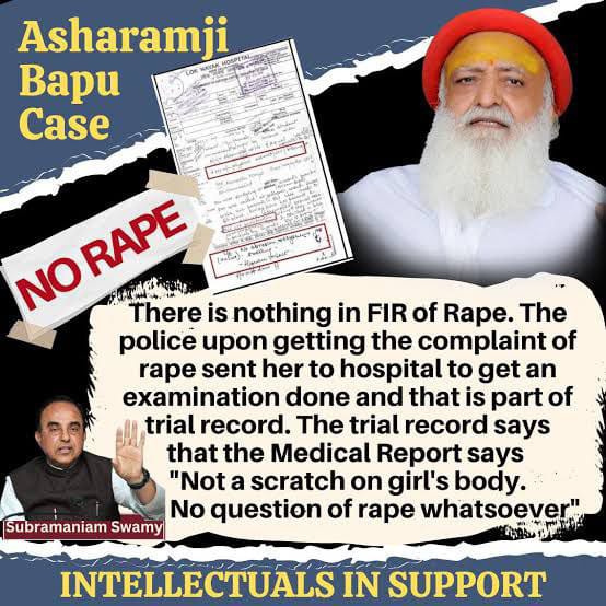 If we see history then Everytime truth is harrassed & today #HistoryRepeated with Hindu Saint Asaram Bapu Ji, who is a protection shield of Hindu Sanskriti !

Without any evidence Corrupt judiciary Imposed Section 120B on Bapuji's Case. On What Basis?