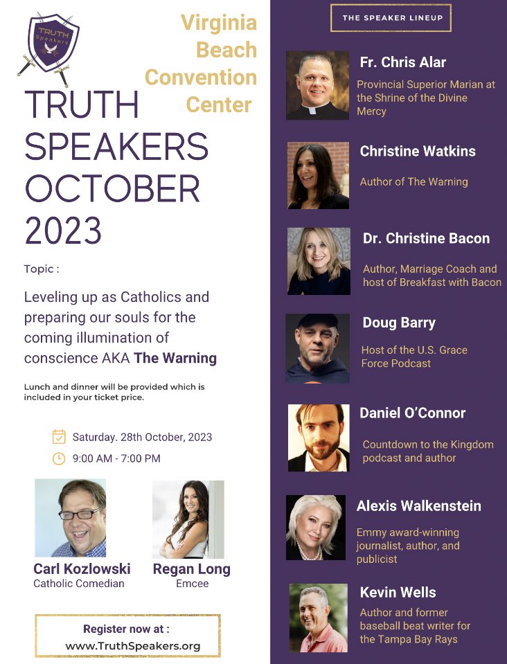 Join me in one my fave places #VirginiaBeach for the Truth Speakers conference! 🔥🔥🔥#Catholic #CatholicConference