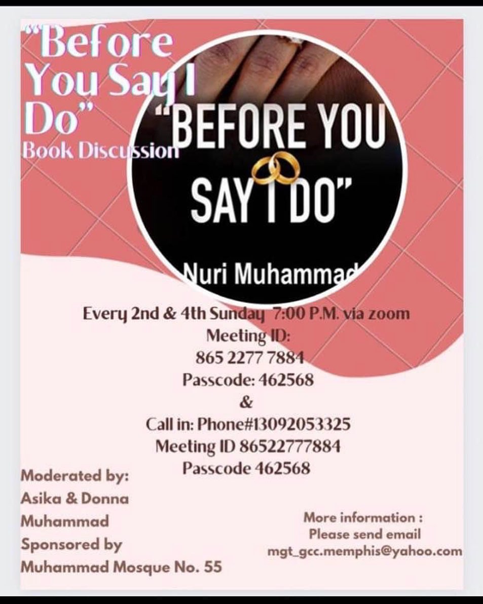 Before You Say I Do a.co/d/6oR4o6C

#bookdiscussion #Muslims #Christians  #BeforeYouSayIDo #RealLove #marriage  #marriagegoals   #NuriMuhammad
