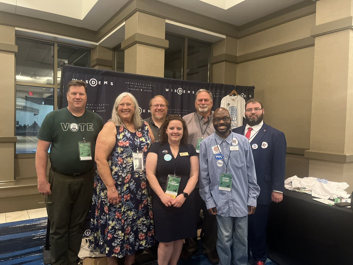 Some of @WisDems Congressional District Chairs such a phenomenal group of leaders #WisDems2023