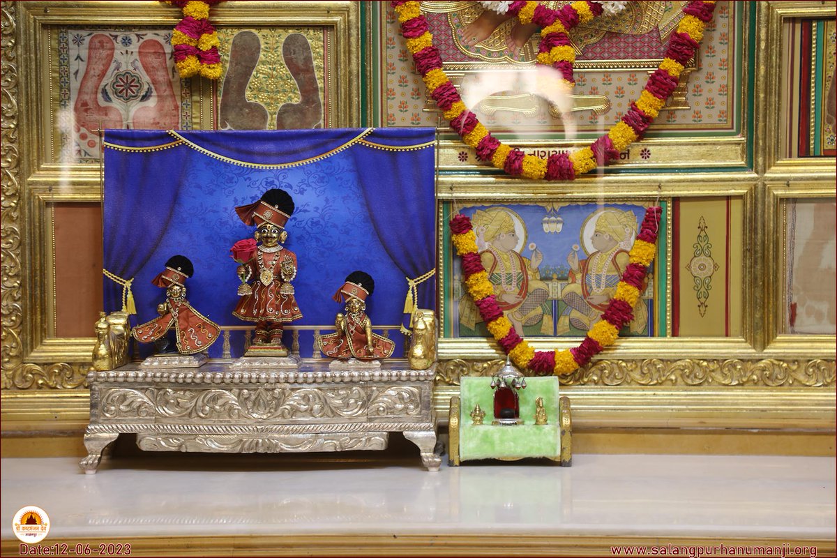 Darshan : 12-06-2023
Hello Devotees
Jai Shri swaminarayan
Shringar Darshan of Shri kashtbhanjandev hanumanji Maharaj Salangpur dham.
salangpurhanumanji.org
#swaminarayan #inspiration #quote #salangpur
