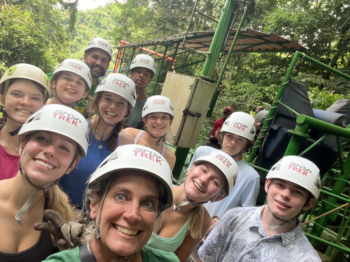 DamareKelly's tweet photo. Gibbons on immersion….ziplines! #CGCostaRica23 https://t.co/Dq1QXtvlyb