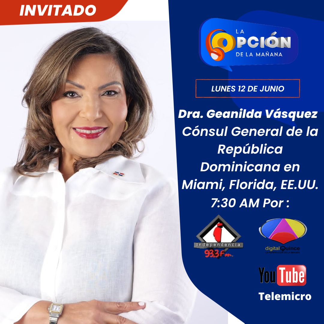 GeanildaVasquez's tweet photo. Les invitamos a sintonizar la entrevista que nos realizarán este Lunes 12 de Junio a las 7:30 a.m., el staff de comunicadores del programa "La Opción de la Mañana" que se transmite a través de la emisora Independencia 93.3 F.M.

¡Contamos con su sintonía! https://t.co/ohGaVTewj3