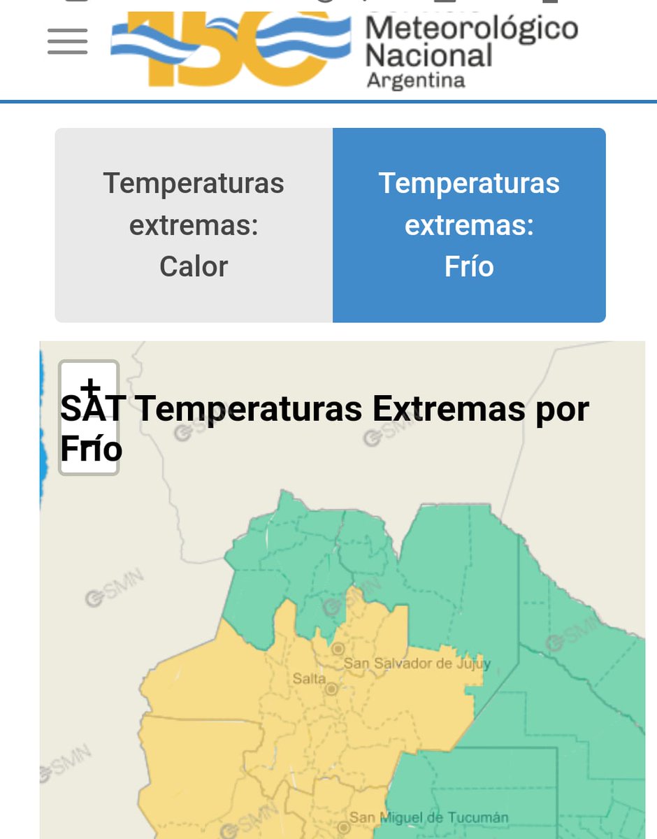 DaniGutierrez5's tweet photo. Llegó el frío al norte y el Servicio Meteorológico emitió un alerta por temperaturas extremas, que incluye a Salta. 

¿Nieve en zonas urbanas? Difícil. Pueden registrarse nevadas en la zona cordillerana. https://t.co/qr40R81a15
