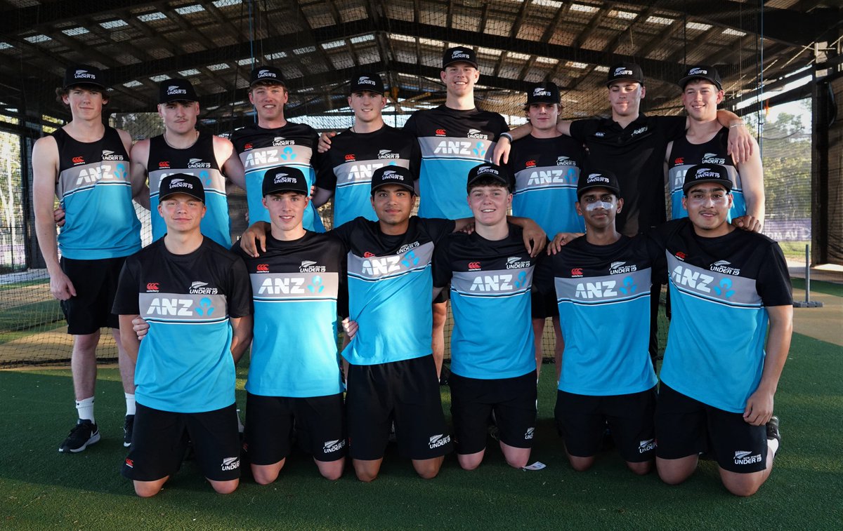 BLACKCAPS on Twitter "Team capping ceremony! The NZ Under19 squad received their caps