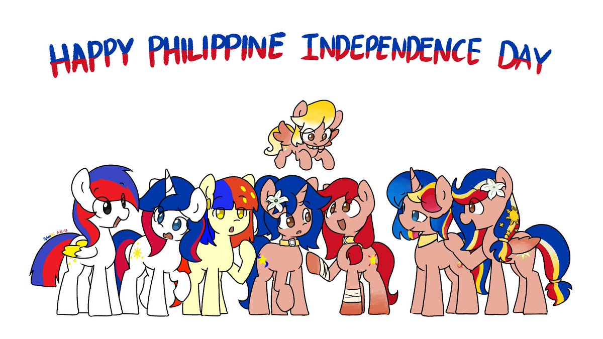 There's quite a few Philippines ponies out there.

Happy 125th birthday, Philippines.
#PhilippineIndependenceDay
#IndependenceDay