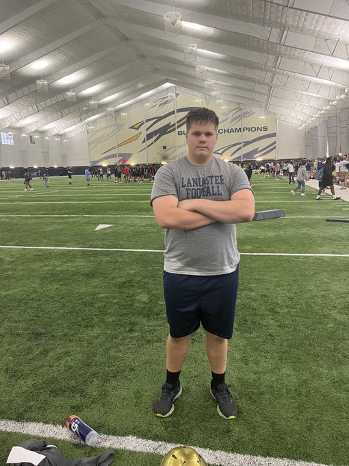 Gavin Farmer took on Toledo’s “Big Man” camp solo. Way to represent the Blue &amp; Gold. 

#defendfulton
