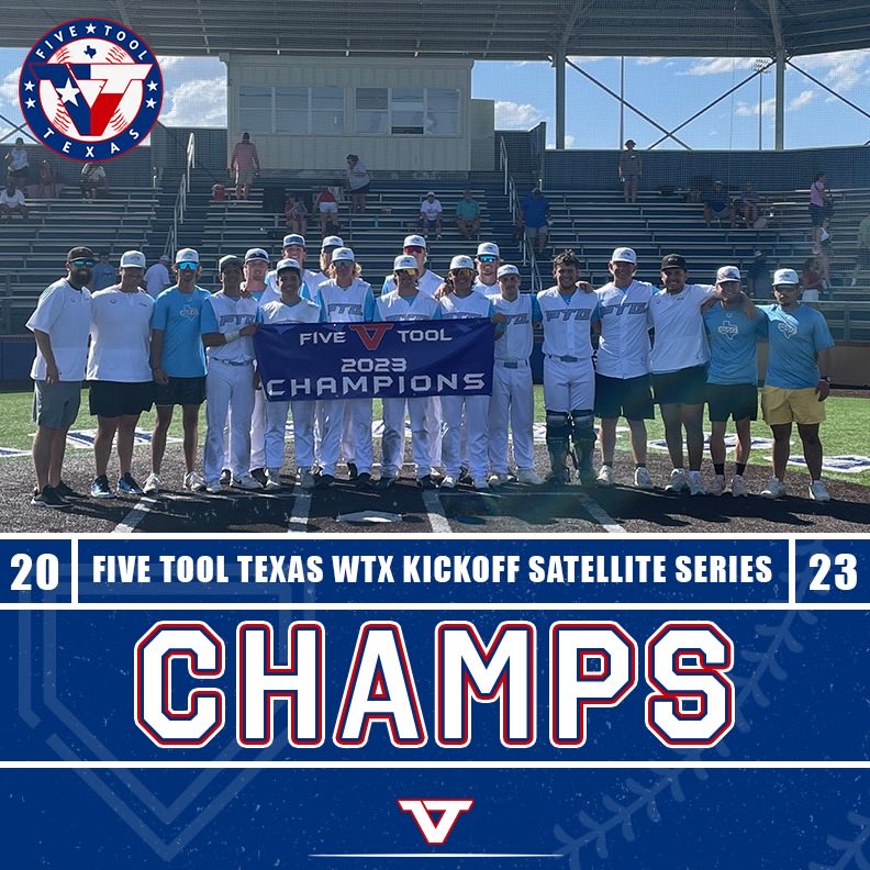 ✭Five Tool Texas✭ (@fivetooltexas) on Twitter photo 🏆CHAMPIONS🏆
Congrats to PTG Royals 18U on winning the
<a href="/FiveTool/">Five Tool Baseball</a> Texas #WTXSatelliteSeries 17U/18U Division Championship!
#WatchEm 🏆CHAMPIONS🏆
Congrats to PTG Royals 18U on winning the
<a href="/FiveTool/">Five Tool Baseball</a> Texas #WTXSatelliteSeries 17U/18U Division Championship!
#WatchEm