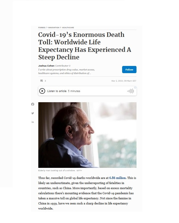 1) More than a month after the World Health Organization declared an end to the global #COVID19 crisis, it's worth surveying the aftershocks of this #pandemic — from lower life expectancy to excess deaths, from ruined health-care systems to debilitating #LongCovid.