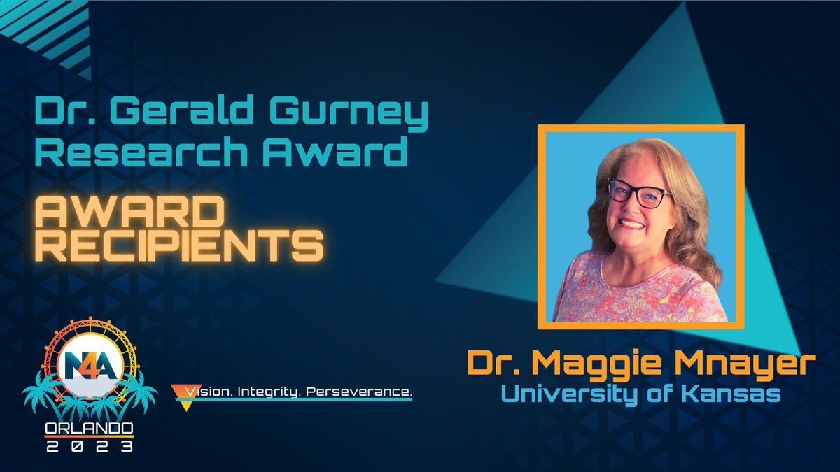 nfoura's tweet photo. ⭐Congrats to the amazing #N4A2023 Dr. Gerald Gurney Research Award Winners! ⭐The #N4AVIP research is in &amp; #WeAreN4A proud! Check it out &amp; see how their findings have shed light on essential issues in professional development and the student-athlete experience! https://t.co/H6O4XvZ16L