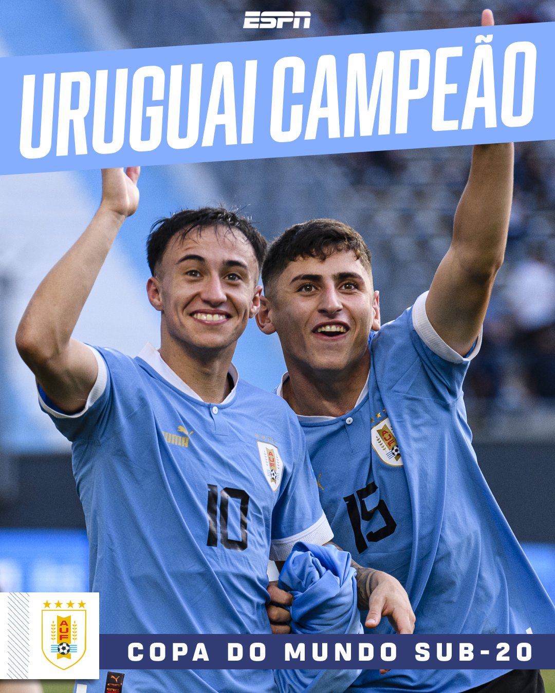 Uruguai vence Itália e conquista Mundial Sub-20 pela primeira vez, mundial  sub-20