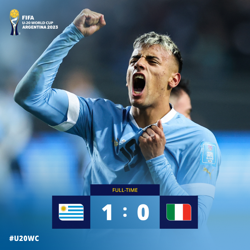 FIFAWorldCup's tweet photo. URUGUAY HAVE DONE IT!! 🏆

#U20WC