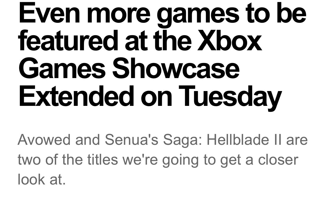 Xbox Games Showcase Extended will feature games not shown during the main  showcase