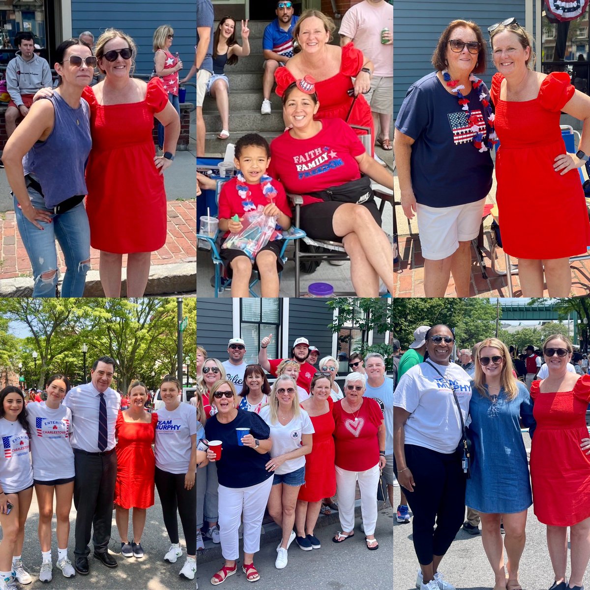 Pretty much sums up the Bunker Hill Parade today! ❤️🇺🇸 Saw so many friends along the route! Thank you Charlestown! (more photos soon😀) #TeamMurphy #bunkerhillday #comingtogether #actionnotjustwords #bospoli