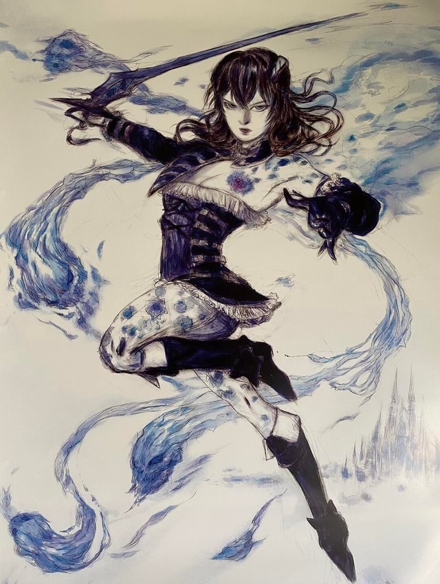 @Win98Tech Also came with this piece by Ayami Kojima

I have the other one but not framed yet, by Yoshitaka Amano