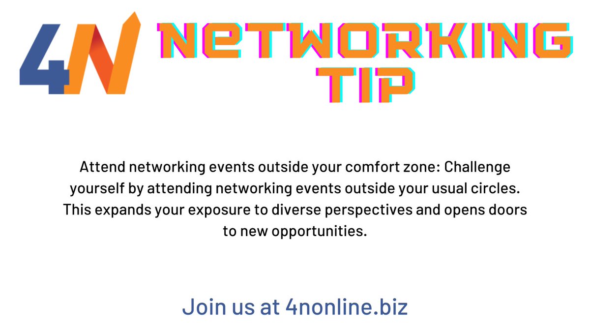 Hi #UKBusinesshour we have a #networking tip for you!

Why not join us over at 4nonline.biz

#networkingworks #networkingevent #businessgrowth #businessowner #mhhsbd