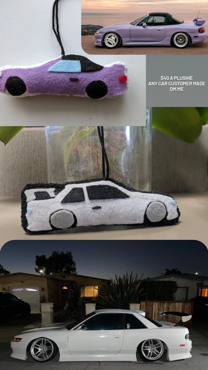 trashcanloli's tweet photo. Hi friends! I make car plushies. Dm me if interested! #smallbusiness #supportsmallbusiness 💓 https://t.co/mDGXqEsNNl