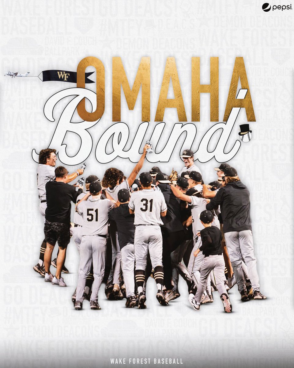 Congrats to @WakeBaseball especially our guy @jeff_strahm! #OmahaBound 🎩⚾️🏆🐐