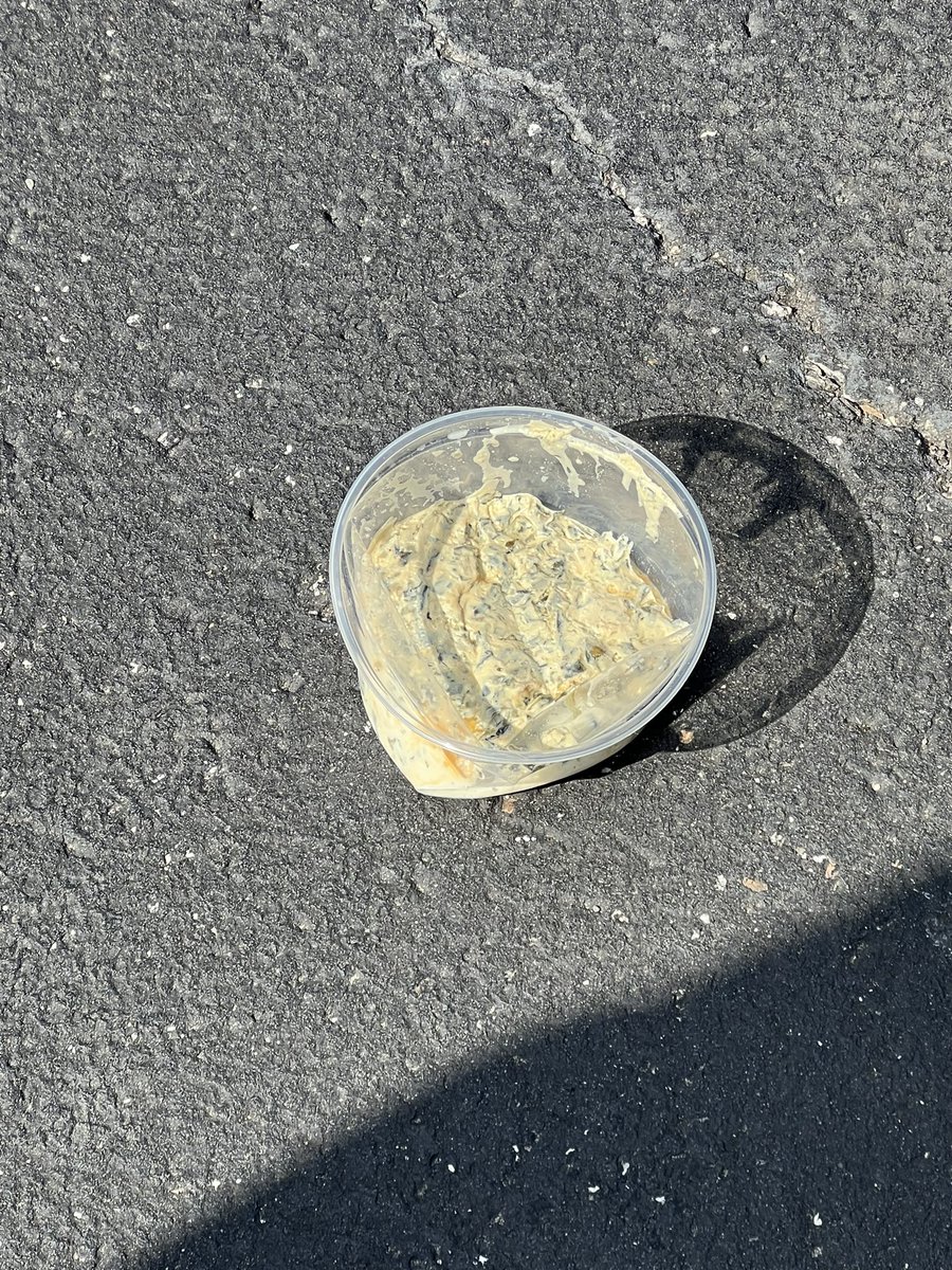 Anyways look at this artichoke dip I found in the parking lot