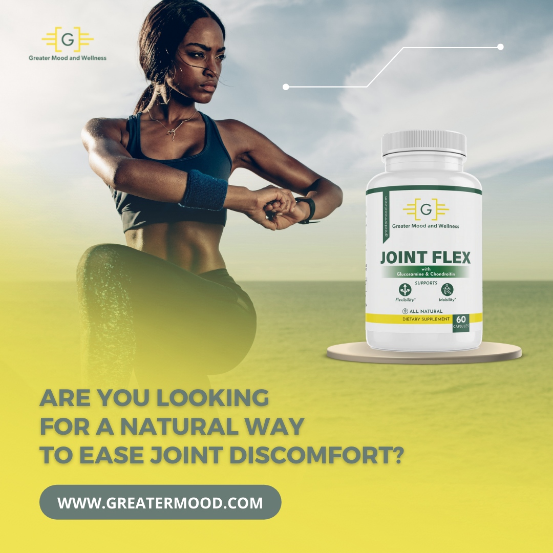 GreaterMood's tweet photo. Improve joint discomfort naturally with Joint Flex
Improve joint 🏃♂️💪🤸♂️mobility and increase stability.
Use Code MOOD to get 30% off entire order
https://t.co/ylIcCYRLc1
#jointpain #jointpainrelief #jointpainreliefnaturally #JointPainSolution #jointpainremedy #jointpaintreatment https://t.co/WLdk3b5v0G