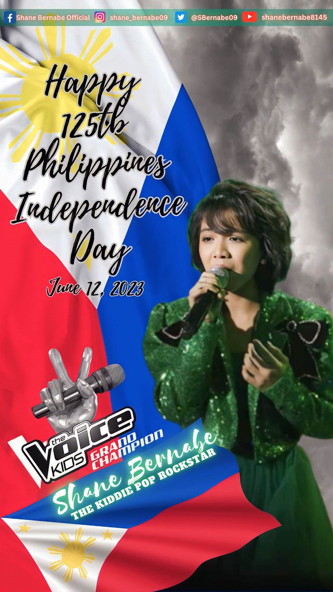 JohnBenedictEE2's tweet photo. HAPPY 125TH PHILIPPINES INDEPENDENCE DAY! Team #shanenatics and team #HORI7ON_MARCUS 🇵🇭🇵🇭🇵🇭
Iwagayway ang pagka-Pilipino sa isip, sa salita at sa kilos! God bless you all. 🫶🫶. Isang pagbati Mula kay Shane Bernabe 💚

#tvkph5grandchampion #shanebernabe #echomusickid #KampKawayan https://t.co/82gJEXUTWT