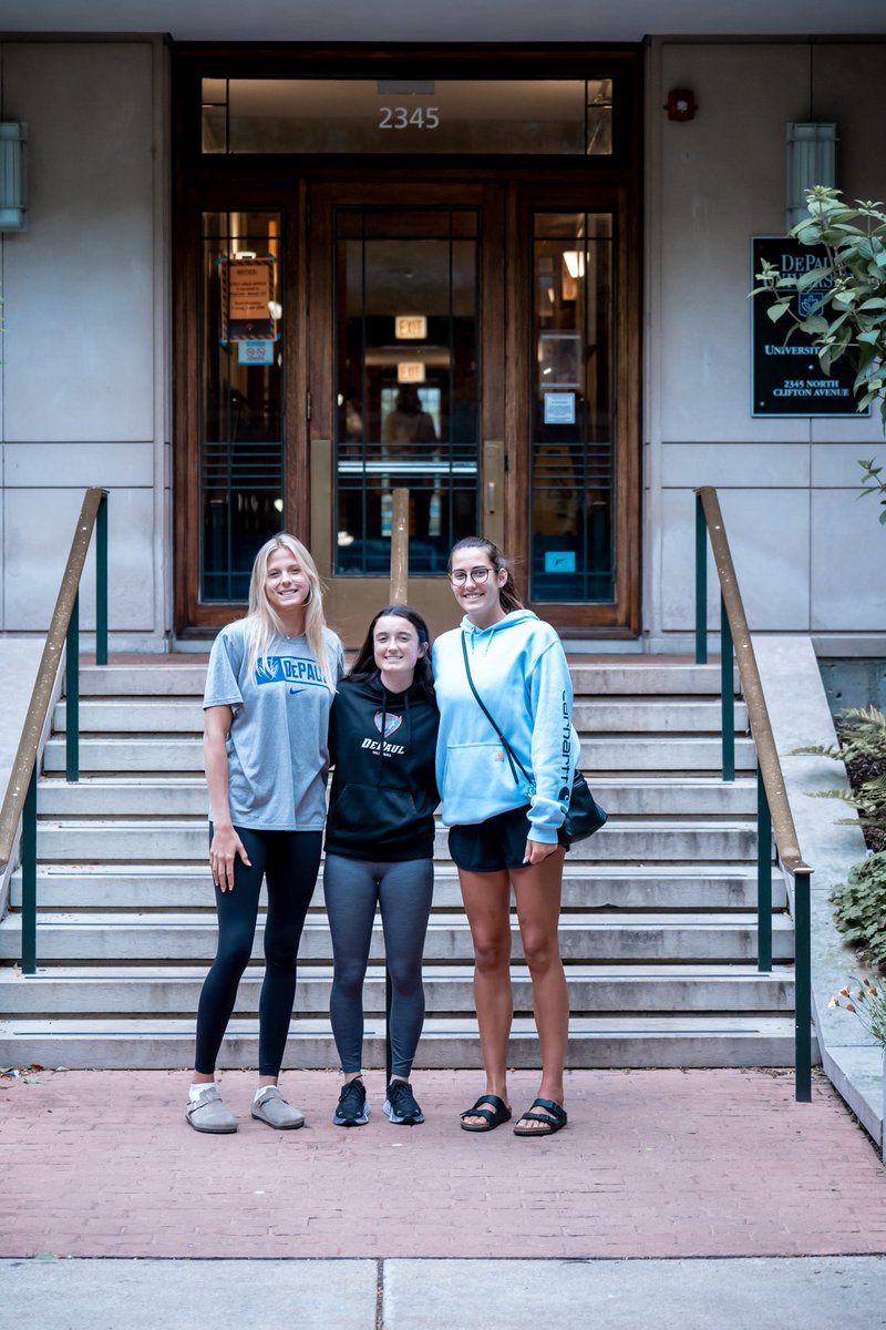 All moved in! 

So excited to have Meghan, Nora and Audrey on campus. 

#BlueGrit 🔵😈