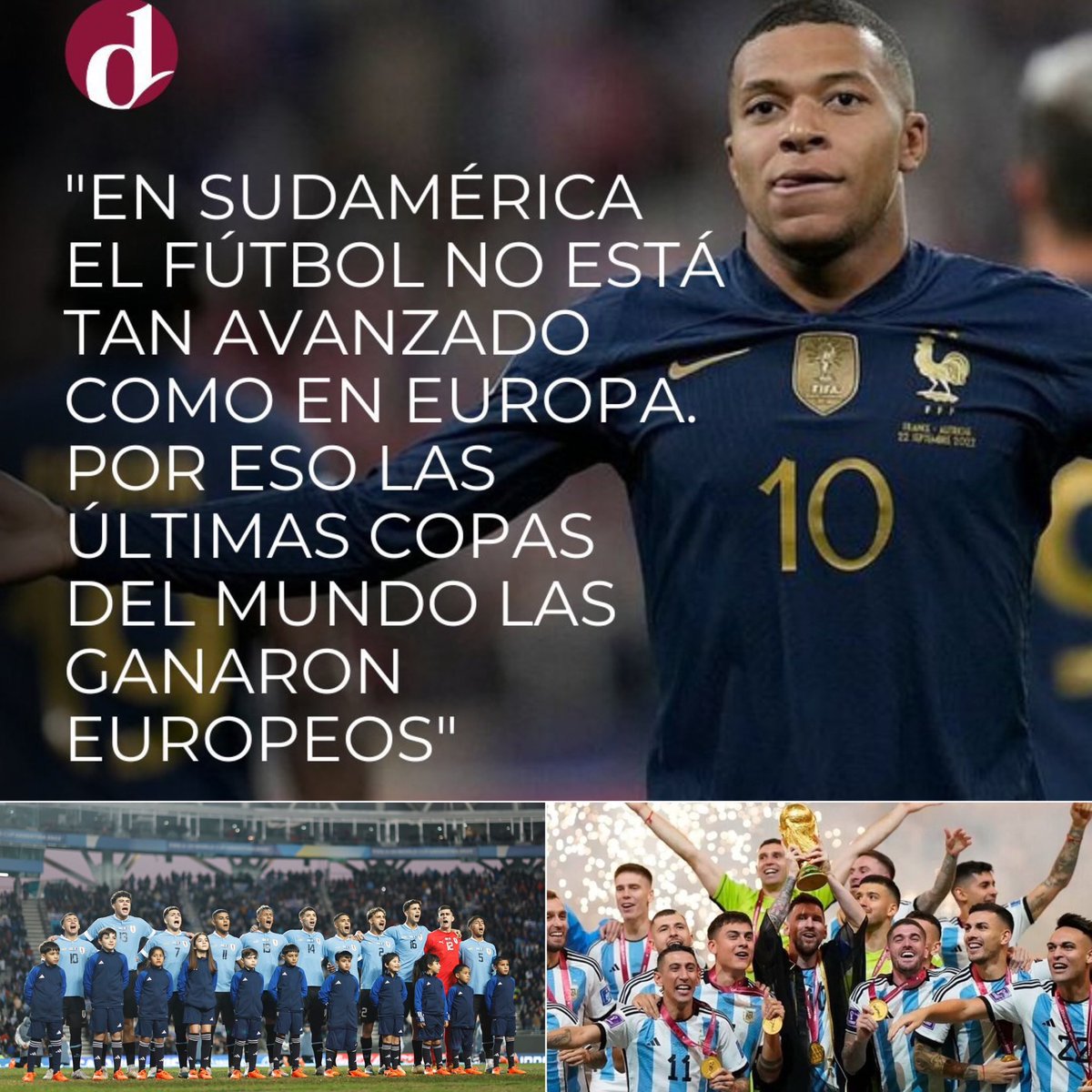 AleLiparoti's tweet photo. 🇦🇷🏆 Argentina campeón del mundo en Qatar 2022.

🇺🇾🏆 Uruguay campeón del mundo sub-20 en Argentina 2023. https://t.co/gcpAHGfwxL
