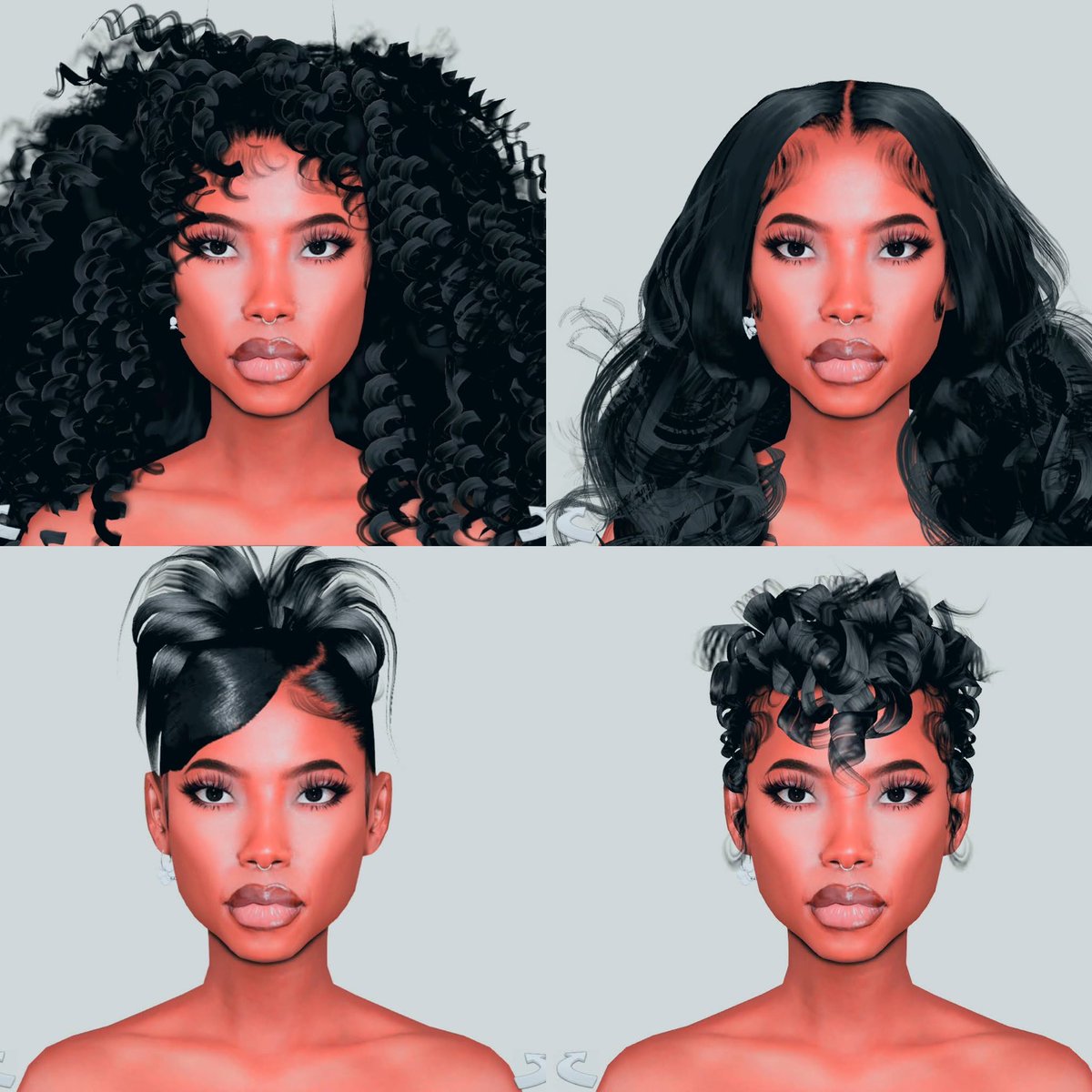 Y’all help! Which one looks better on her? I’m struggling BAD 😩 #sims4