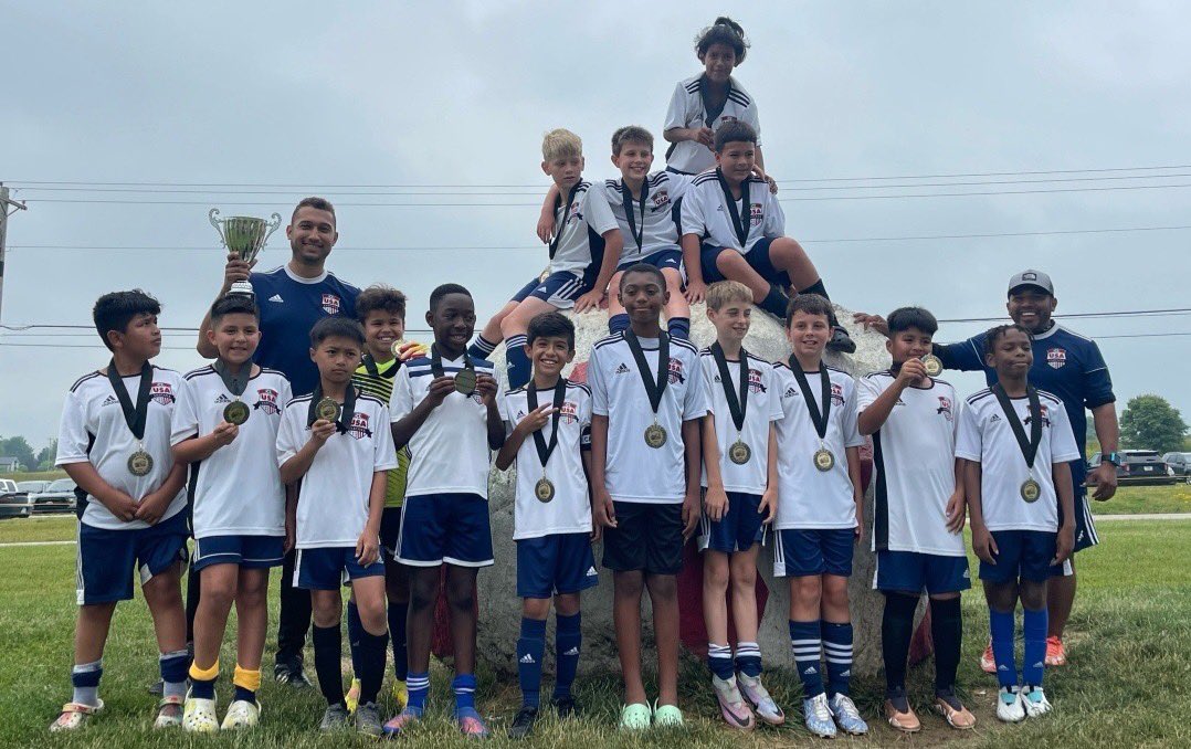 USAofIndiana's tweet photo. Congratulations @USAofIndiana 2012B Red champions @SCSA_Soccer Classic event today over Indy Fire Jr 5-2 &amp; won all 4 games! Join this team Monday &amp; Tuesday! https://default.aspx/?tabid=908353 https://t.co/8RKj6j1WvM