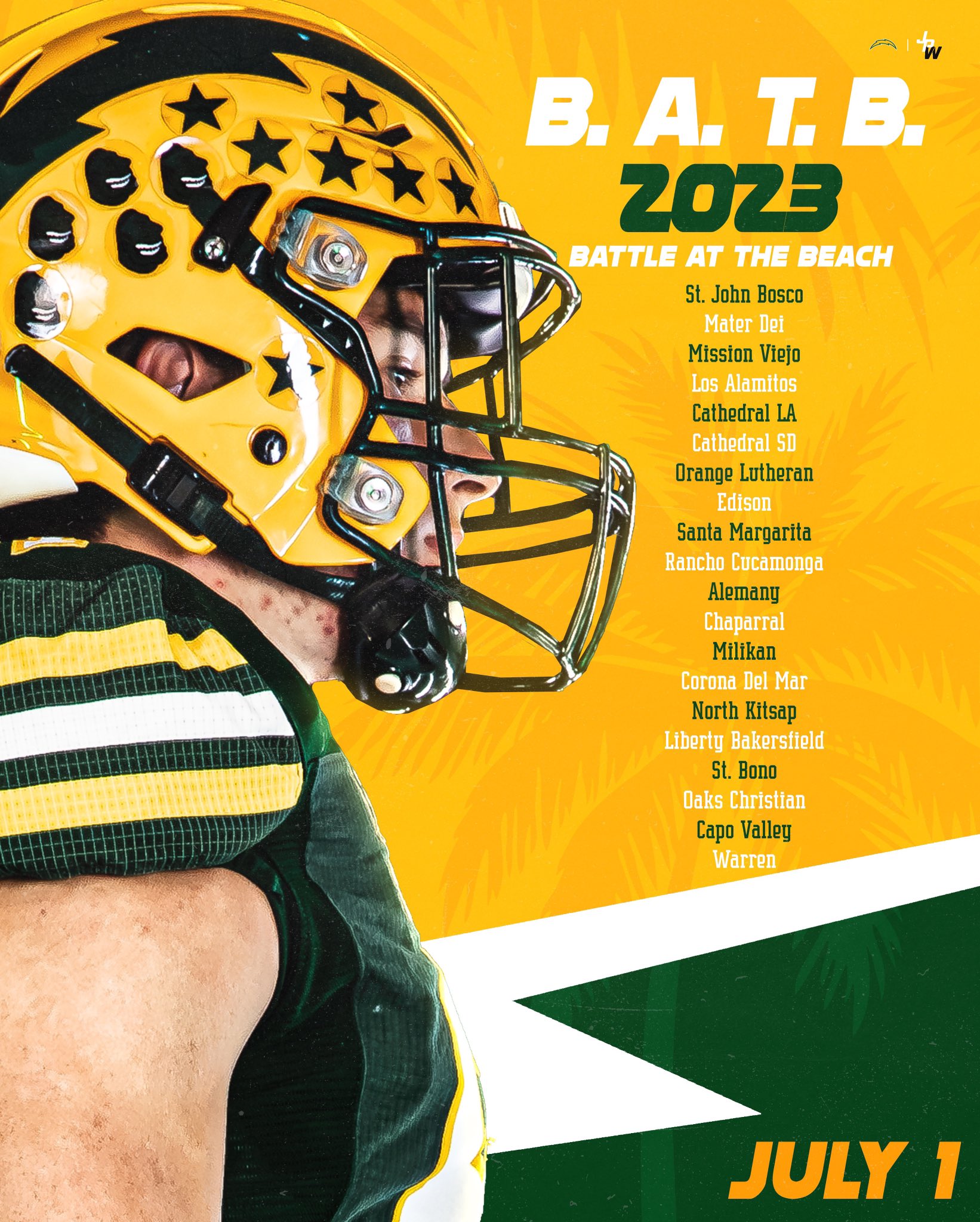 Edison Football ⚡️ on Twitter "Our annual Battle at the Beach passing