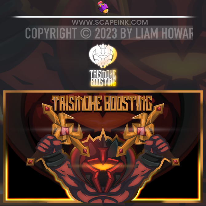 Scape_Ink's tweet image. Sorry for the inactivity, here is a latest commission of mine.

Lots of busy things going on IRL! 

I am not affiliated with trismoke boosting but it was a pleasure doing some cool artwork for them.