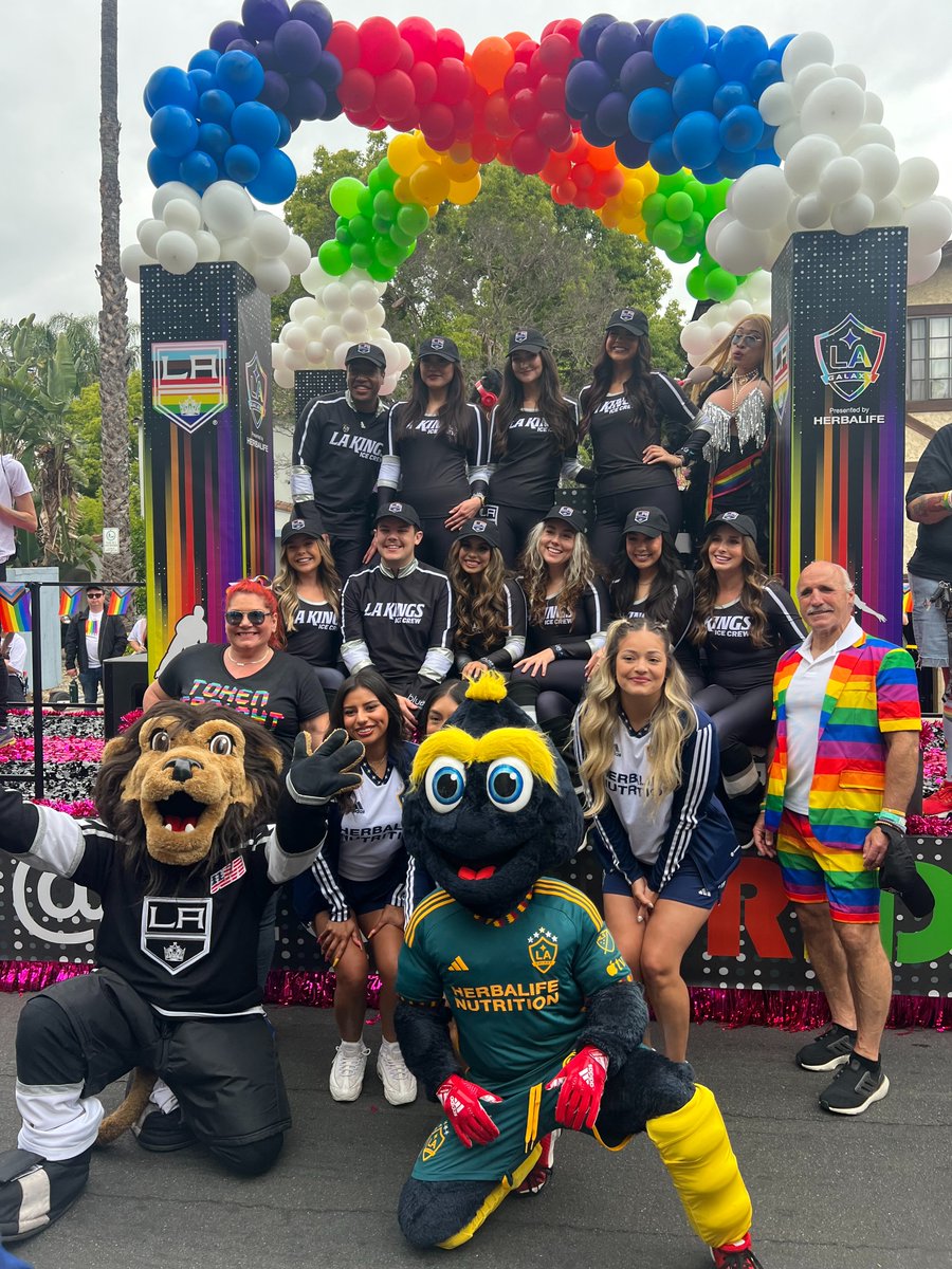 Pride's tweet photo. March with us and @aegworldwide, @lakings, @lagalaxy, @aegpresents + @axs.
#LAPride #BetterAsOne #AllOutWithPride ๐ณ๏ธโ๐๐ณ๏ธโโง๏ธ https://t.co/2gwwjSFjYF