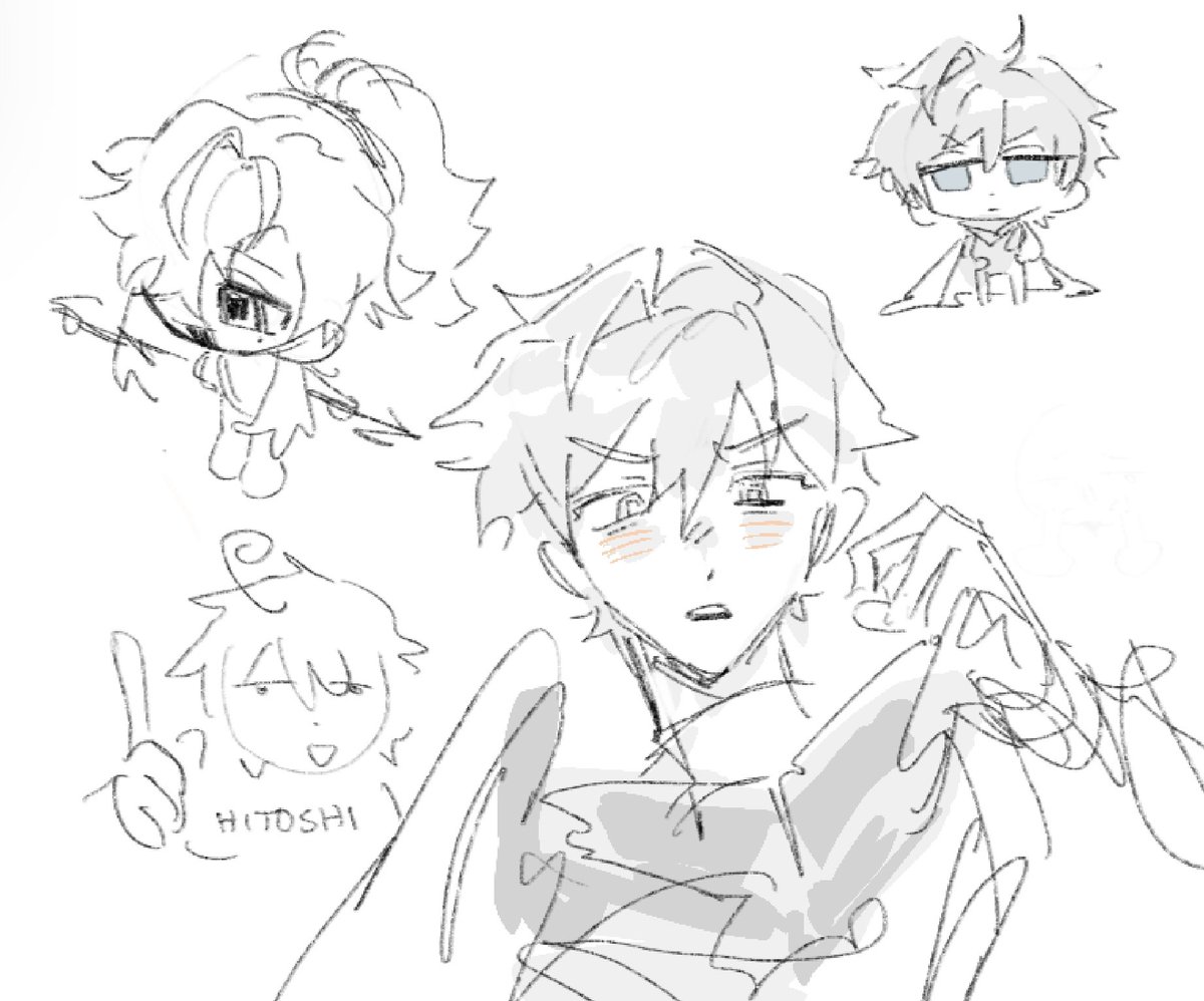 hsr doodles i was 2 lazy to loo at refs ^_^