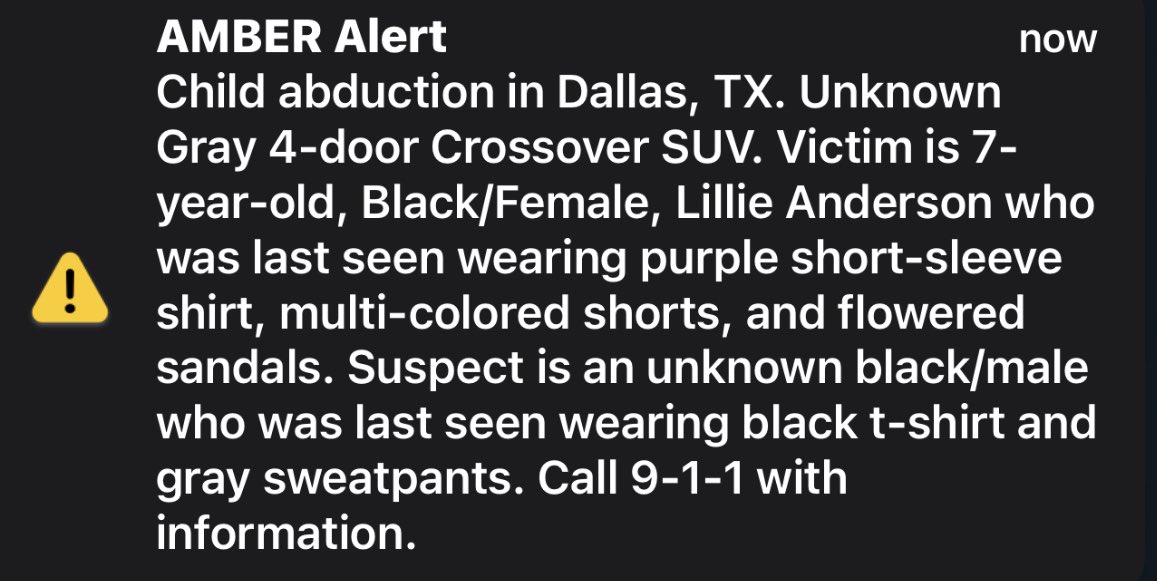 🚨Amber Alert 🚨 Please RT