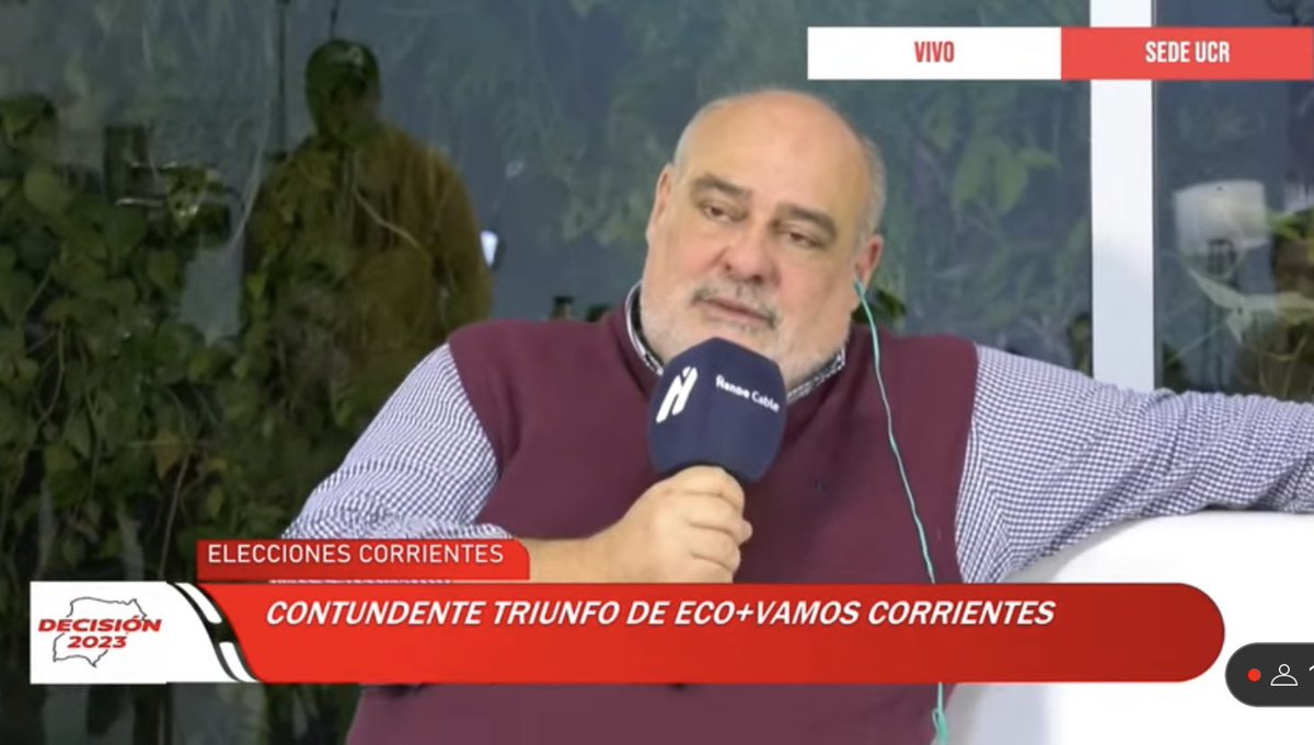 DebateInterior's tweet photo. En vivo ahora @RicardoHColombi reelecto senador de @ECOCtes . https://t.co/18j8AysFwS