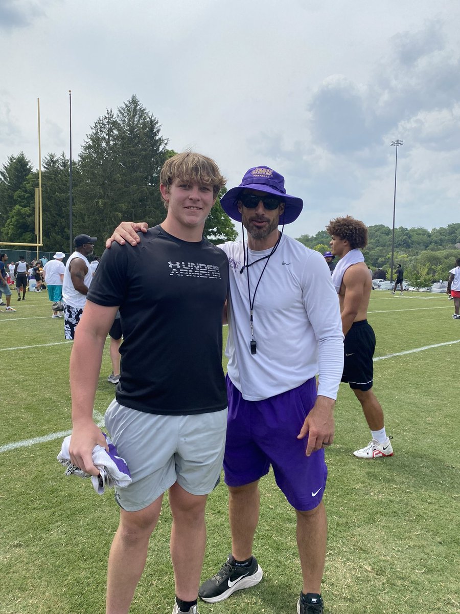 Cole Purdy on Twitter "Had a great time at JMU’s football camp! Thanks
